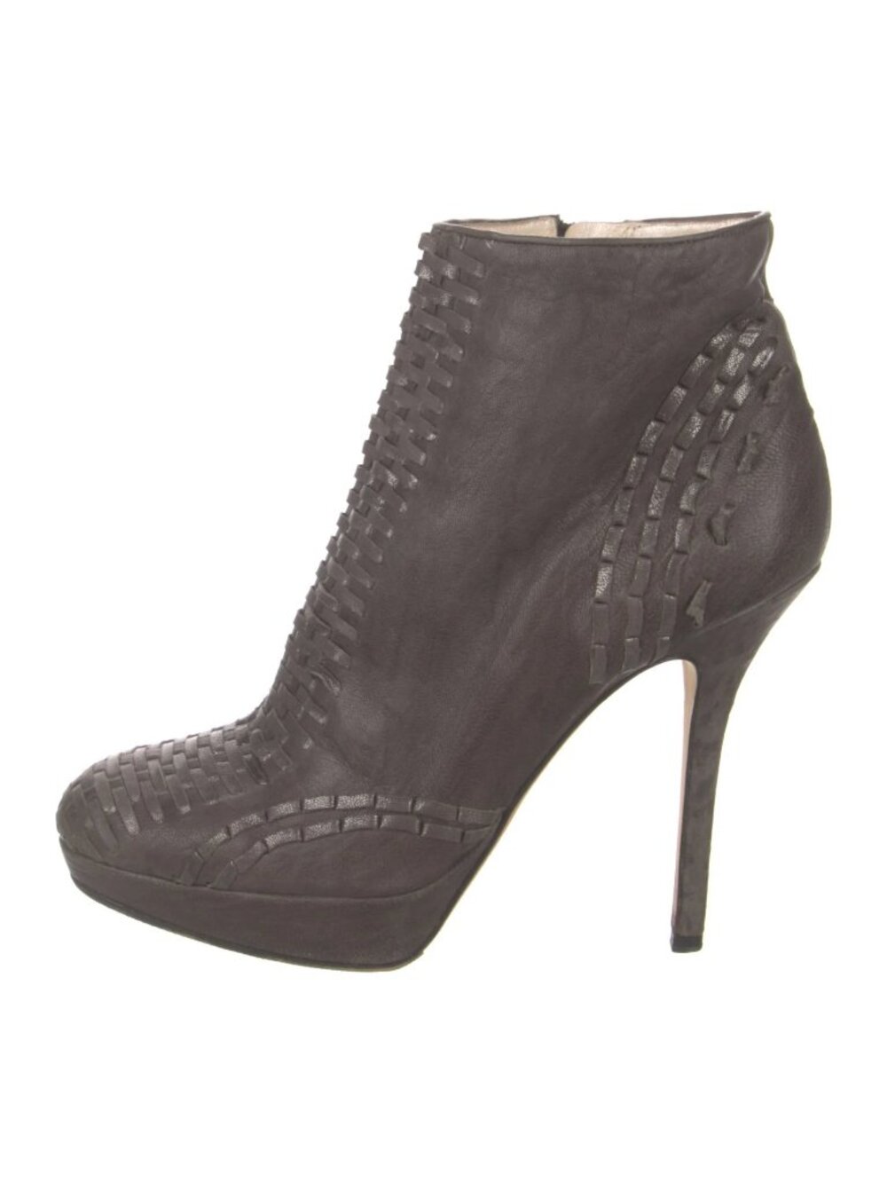 Dior Elegant Gray Women's Ankle Boots
